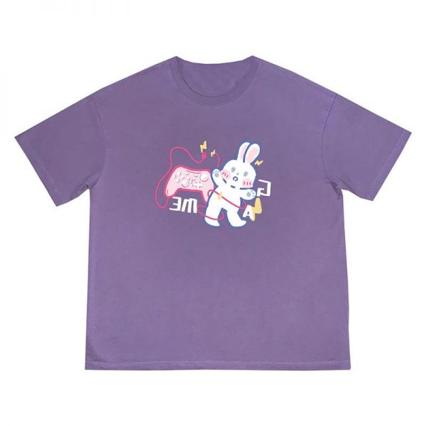 Bunny Print Matching Best Friends T-shirt - Modakawa Modakawa